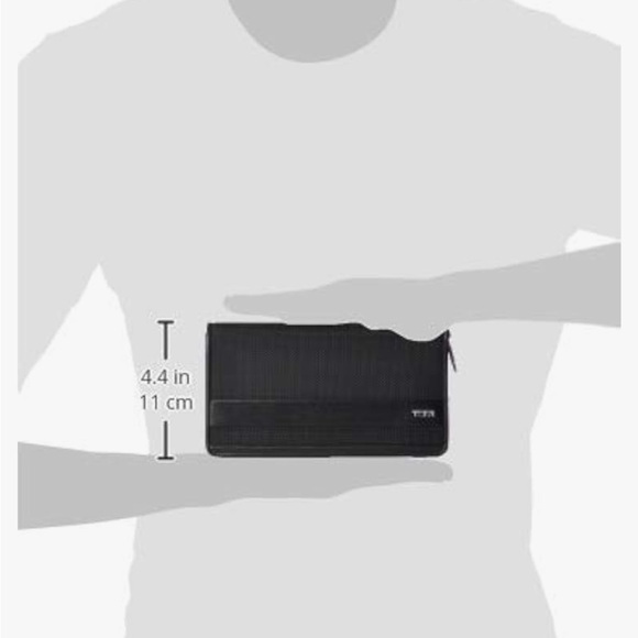 TUMI Black Textured Men's Wallet - Picture 7 of 8
